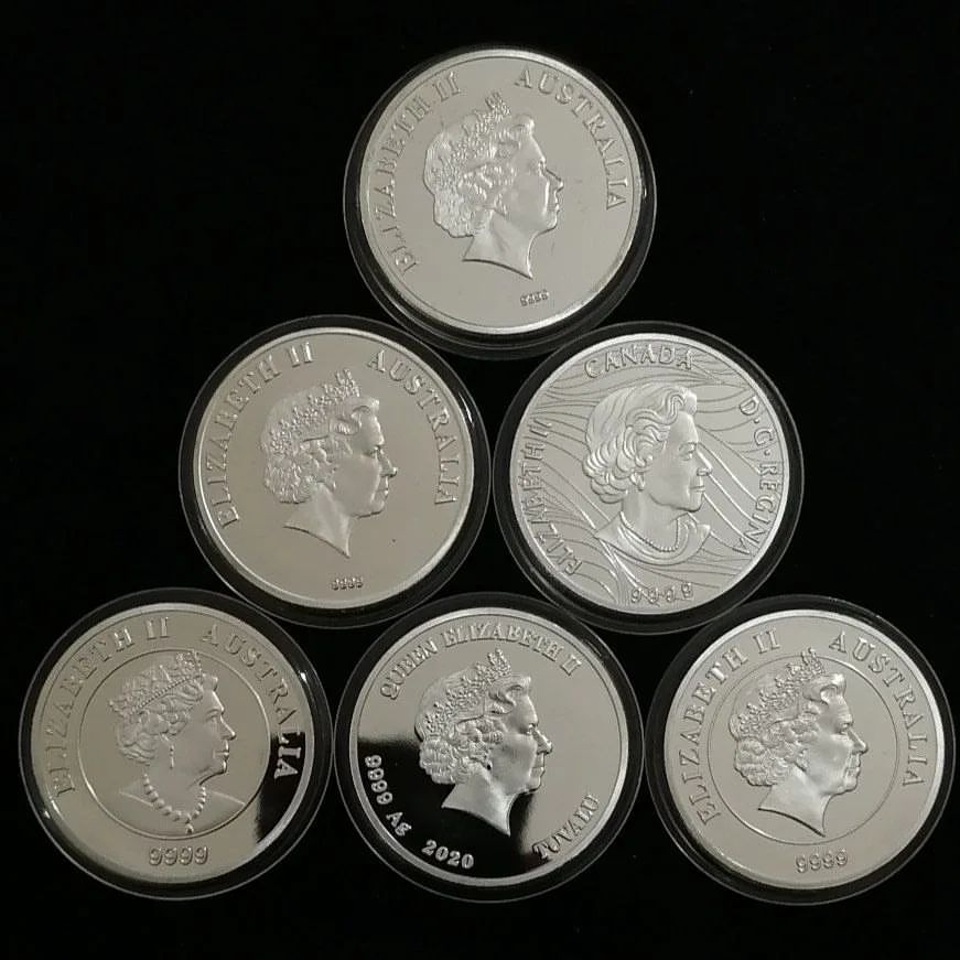 مجموعه 6 سکه یادبود ملکه الیزابت