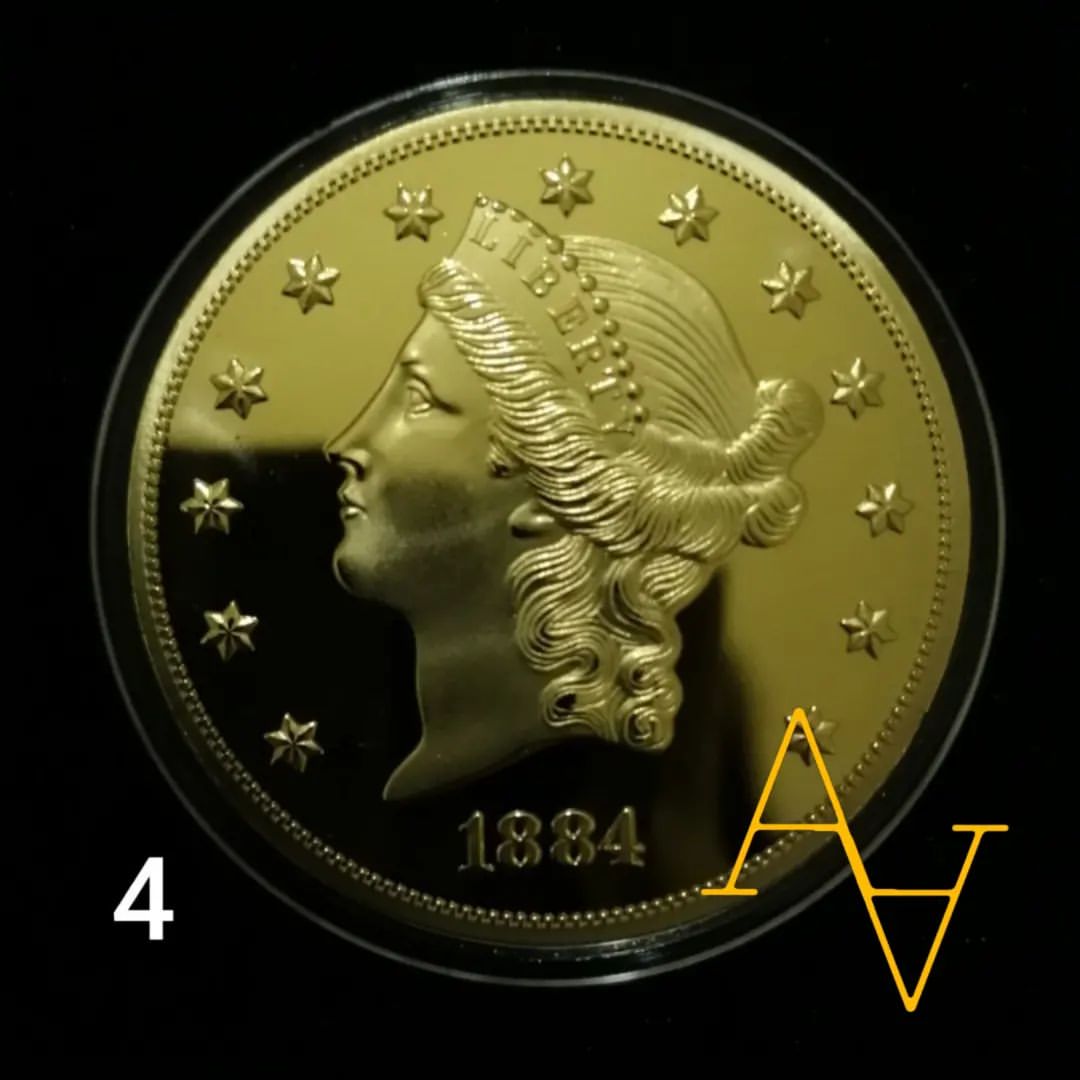 سکه ی یادبود اروپایی سال 1884  کد : 4